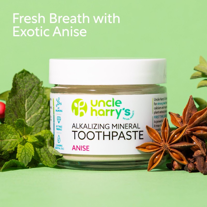 Uncle Harry's Anise Remineralizing Toothpaste | Natural Whitening Tooth Paste