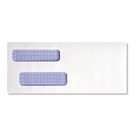 #9 Self Seal Double Window Security Tint Envelopes for Business Checks (8 7/8" X 3 7/8") (100)