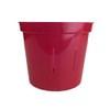 4" Slotted Clear Orchid Pots - 3 Pack (Ruby Red)