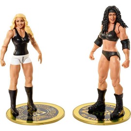 WWE MATTEL Chyna vs Trish Stratus Mcintyre Championship Showdown 2 Unidades de Figuras de acción de 6 Pulgadas High Flyers Paquete de Batalla para Edades de 6 años en adelante