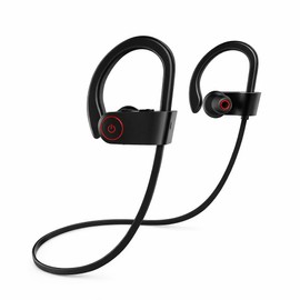 Audifonos Bluetooth 5.0 Deportivos Audifonos Inalambricos Impermeables IPX7 con Micrófono Manos Libres Auriculares con Cancelación de ruido con Estéreo para Ciclismo, Escalada, Yoga, Gimnasio etc