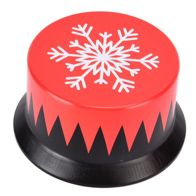 Christmas Candy Iron Box Roly Poly Design Santa Claus Snowman