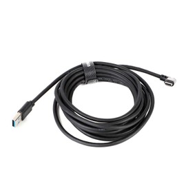 USB 3.0 A to USB C Cable Right Angle, 10ft 90 Degree Type C Charging Data Transfer Cord for Sony Alpha 1 A7R IV A7III A7RIII A7SIII A7C Nikon Z6 Z7 Canon EOS R5 R6 R RP G7X Mark III Fuji X-T3 X-T4