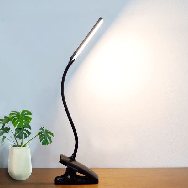 Deaunbr LED Desk Light, Reading Light, USB Rechargeable, Eye-friendly, Desk