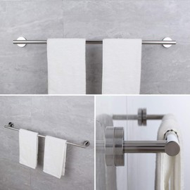 Polished Stainless Steel 30-Inch Towel Bar Towel Rack Wall Mounted Towel Rail Towel Rod for Bathroom Modern Style