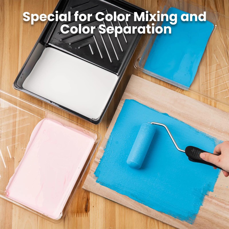 Mister Rui Paint Tray, 12 Pack, 6 Inch Paint Tray