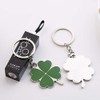 BinaryABC Shamrock Keychain Keyring Charm Pendants,Fortune Keychain,St.Patrick Day Gift,2Pcs