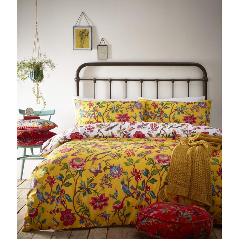 Creative Cloth Pomelo Duvet Set, Polycotton, Yellow, Single