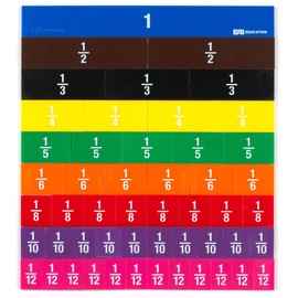 EAI Education Fraction Tiles with Tray: Set of 51