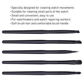 BONKZEBU Watch Cleaning Brush Set, Soft Brush Set for Cleaning Small Parts, Clock Movement Cleaning Brushes