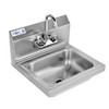 Profeeshaw Stainless Steel Sink Commercial Wall Mount Hand Washing Basin