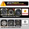 AUTOFREE 16 Inch Wheel Rim Covers Hubcaps Black Matte, Universal