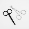 Manual Nose Hair Trimming Scissors Nose Hair Scissors (Black) 10ea