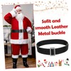 3pcs Decorative Santa Claus Waistbands with Buckles Versatile Costume Belts