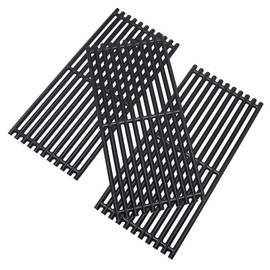 Criditpid Grill Grates for Charbroil Commercial Tru Infrared 3 Burner 463242516 463242515 G474-0017-W2 G466-0025-W1A, 17" Cast Iron Cooking Grates Replacement Parts for Char-Broil 466242615, 463243016