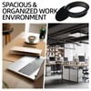 16 Cable Grommet Desk Cable Grommet Black + Hole Saw