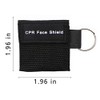 LSIKA-Z 100pcs CPR Face Shield Mask Keyring Emergency Kit Rescue