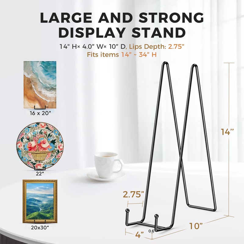 TR-LIFE 14 Inch Heavy Duty Plate Stand (4 Pack) -