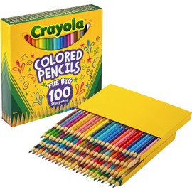 Crayola Colored Pencil Locker, 15 Dual-Tip Pencils, 30 Colors, Multicolor, (Model: 04-6841)