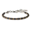 Casvia Men’s Lava Textured Hematite Bracelet - Handcrafted Original Design