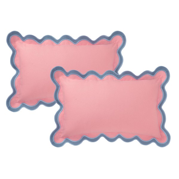 Folkulture Throw Pillow Covers for Couch, 12x20 Lumbar Couch Pillows