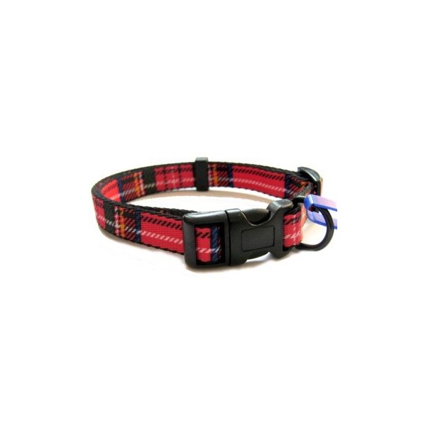 Large Red Tartan Ancol Collar 691420