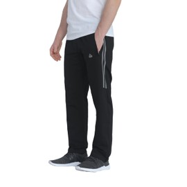 SCR SPORTSWEAR All-Day Comfort Ultimate Flex Men's Sweatpants - Mens Training Pants with Zipper Pockets - Mens Casual Athletic Yoga Sweat Pants for Men - Large Tall 38" Extra Long Inseam Black K916NZ