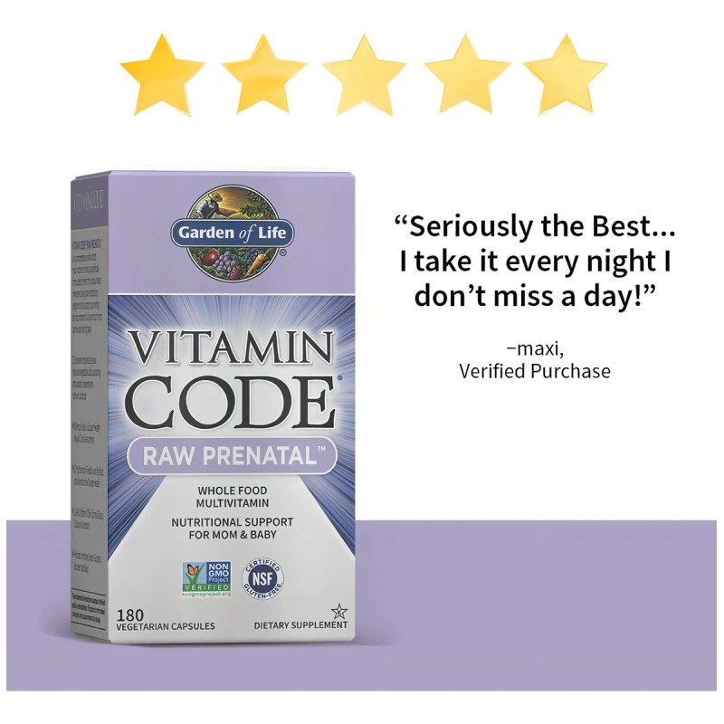 Multivitamínico Prenatal Vitamin Code (180 Cápsulas
