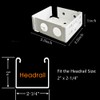 4PCS Mini Metal Window Blind Headrail Holder - 2 inch