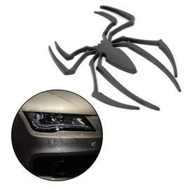 Mad Hornets Black Logo Car Sticker Metal Badge Emblem Spider Shape 3D Car Decal Sticker DIY