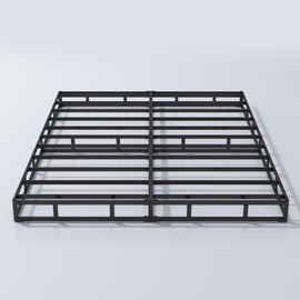 ALDRICH 5 Inch California King Box Spring Bed Base, 3000 lbs Heavy Duty Metal Frame Mattress Foundation with Cover, Easy Assembly