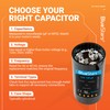 BlueStars BlueStars 124-149 uf/MFD 165VAC Round Run Start Capacitor Replacement