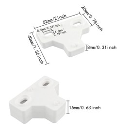 ITROLLE 4PCS Cabinet Hinge Spacer, Concealed Cabinet Cup Hinge, Half Overlay Soft Close Cabinet Hinges, Insert Soft Close Cabinet Hinges for Photo Backdrop Board