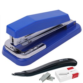 Anopono Binding Stapler, Medium Bound Stapler, Large Stapler, Rotate, Documents, Documents, Desk Work, Office, School, with Needle with Remover