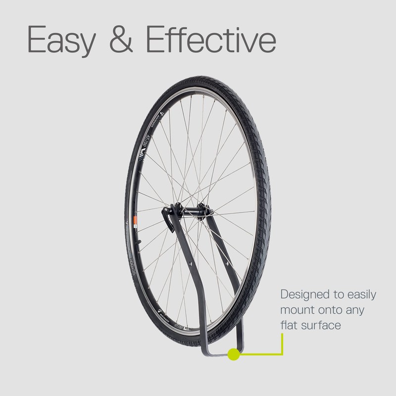 Bike Wheel Hitch by Delta Cycle, Black - Secure Aluminum