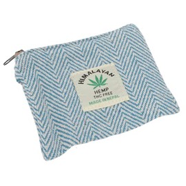GURU SHOP Ethno Fabric Purse, Light Blue, Unisex, Adult, 10 x 10 x 1 cm, lightblue, Unit size, Casual