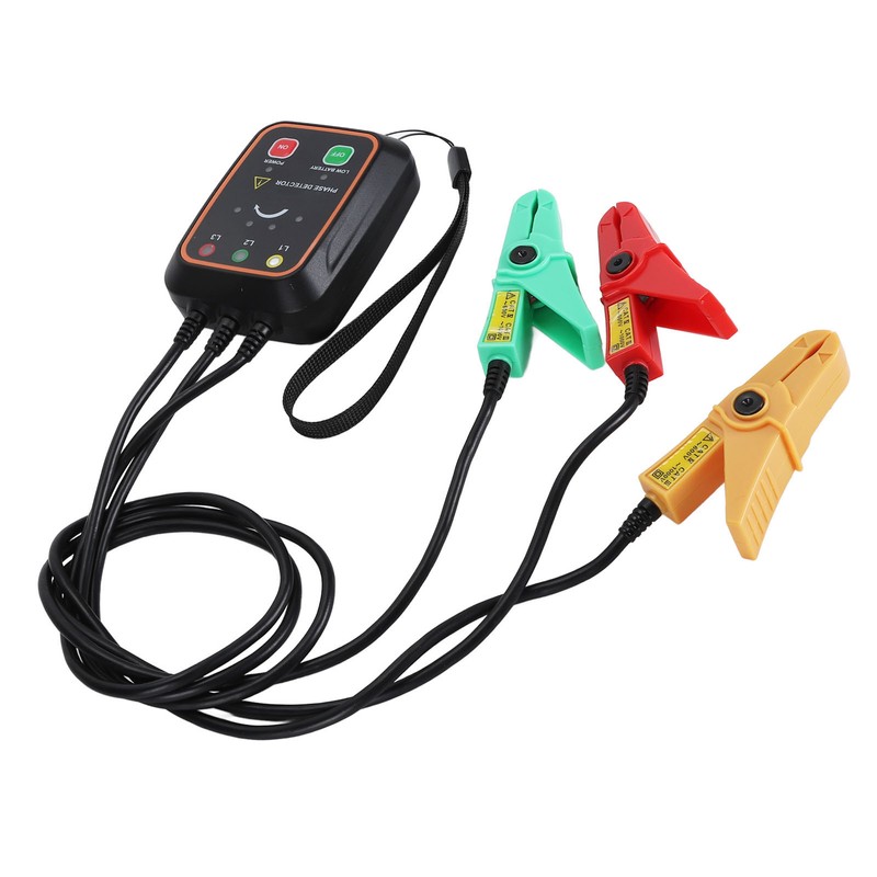 Phase Sequence Detector Non Contact Tester 3PH AC Meter Monitor
