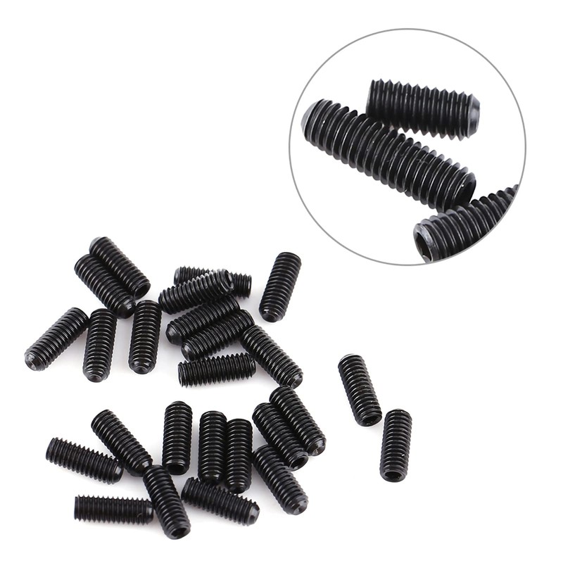 200 Pcs M3 Black Hex Socket Head Screw Steel Hex