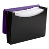 Smead Poly Expanding File, 6 Dividers, Flap and Cord Closure,