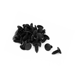Motoforti 8mm x 6mm Hole Plastic Car Fender Tree Clips Rivets Fastener 30pcs Long-lasting