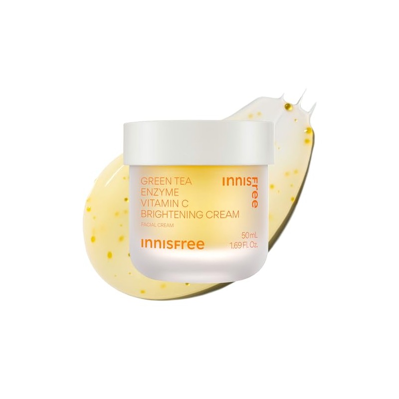 Innisfree Crema Iluminadora Enzima Verde Hidratante Facial Coreana Manchas Oscuras