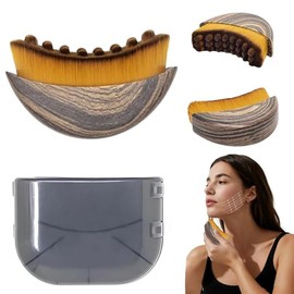 Lymphatic Drainage Brush for Face, Contour Face Brush Lymphatic Drainage Massager & Dry Brushing Tool for Daily Use, Ergonomic Design to Fit The Skin Precisely