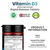 Vitamin D3 4000iu, 1 Year Supply, 365 Easy-Swallow Vitamin D