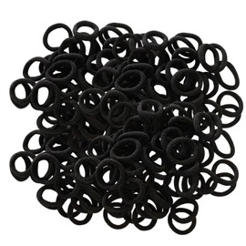 Children's Hair Tie, Stylish, Baby Hair Tie, Large Capacity, Set of 100 Pieces, Cute, Tangle-free, Simple, For Girls, Hair Accessories, For Kindergarten (black)