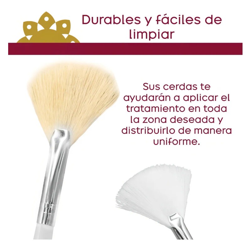 Brochas Faciales Abanico Pzas