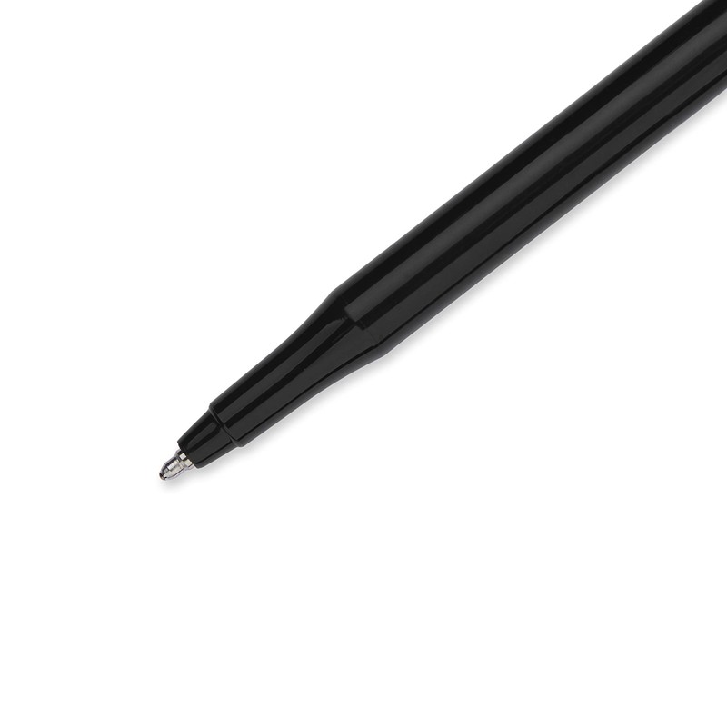 Paper Mate Erasermate Stick Medium Tip Ballpoint Pens, 5 Black