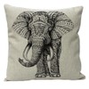 JOTOM Elephant Cushion Covers Couch Throw Pillow Case Throw Pillows
