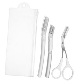 IWOWHERO Professional Eyebrow Scissor Kit Razor Trimmer Shaper Beauty Tools for Accurate Grooming