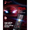 LIGHTENING DARK 9005+9006 Light Bulbs, HB3+HB4 Fog Bulbs Combo 6500K