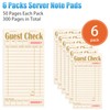 ZPARIK Guest Checks Books for Servers, Server Note Pads, 6